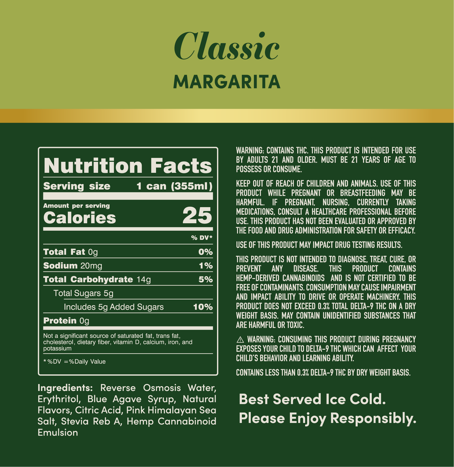 Highpour Classic Margarita (10mg THC)