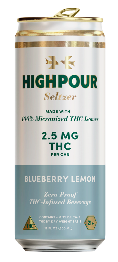 Highpour Blueberry Lemon Seltzer (2.5mg THC)