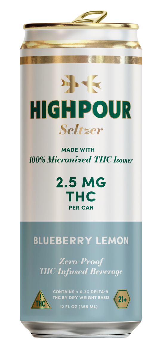 Highpour Blueberry Lemon Seltzer (2.5mg THC)