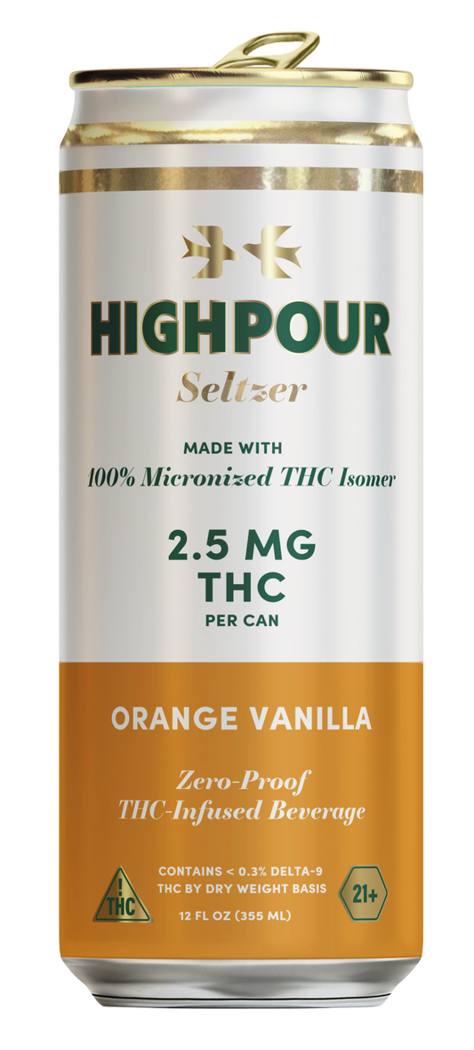 Highpour Orange Vanilla Seltzer (2.5mg THC)