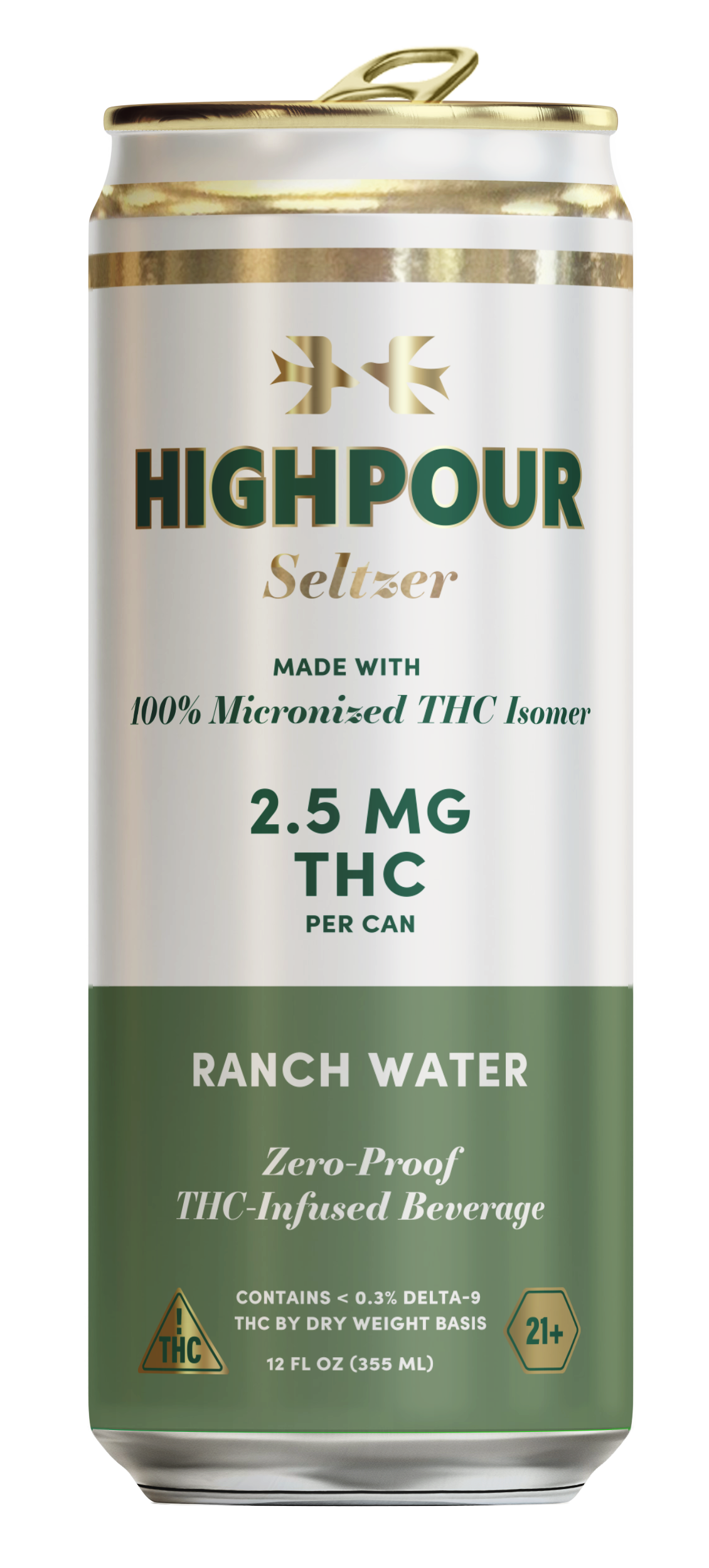 Highpour Ranch Water Seltzer (2.5mg THC)