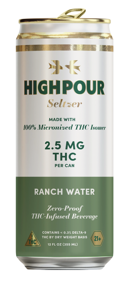 Highpour Ranch Water Seltzer (2.5mg THC)