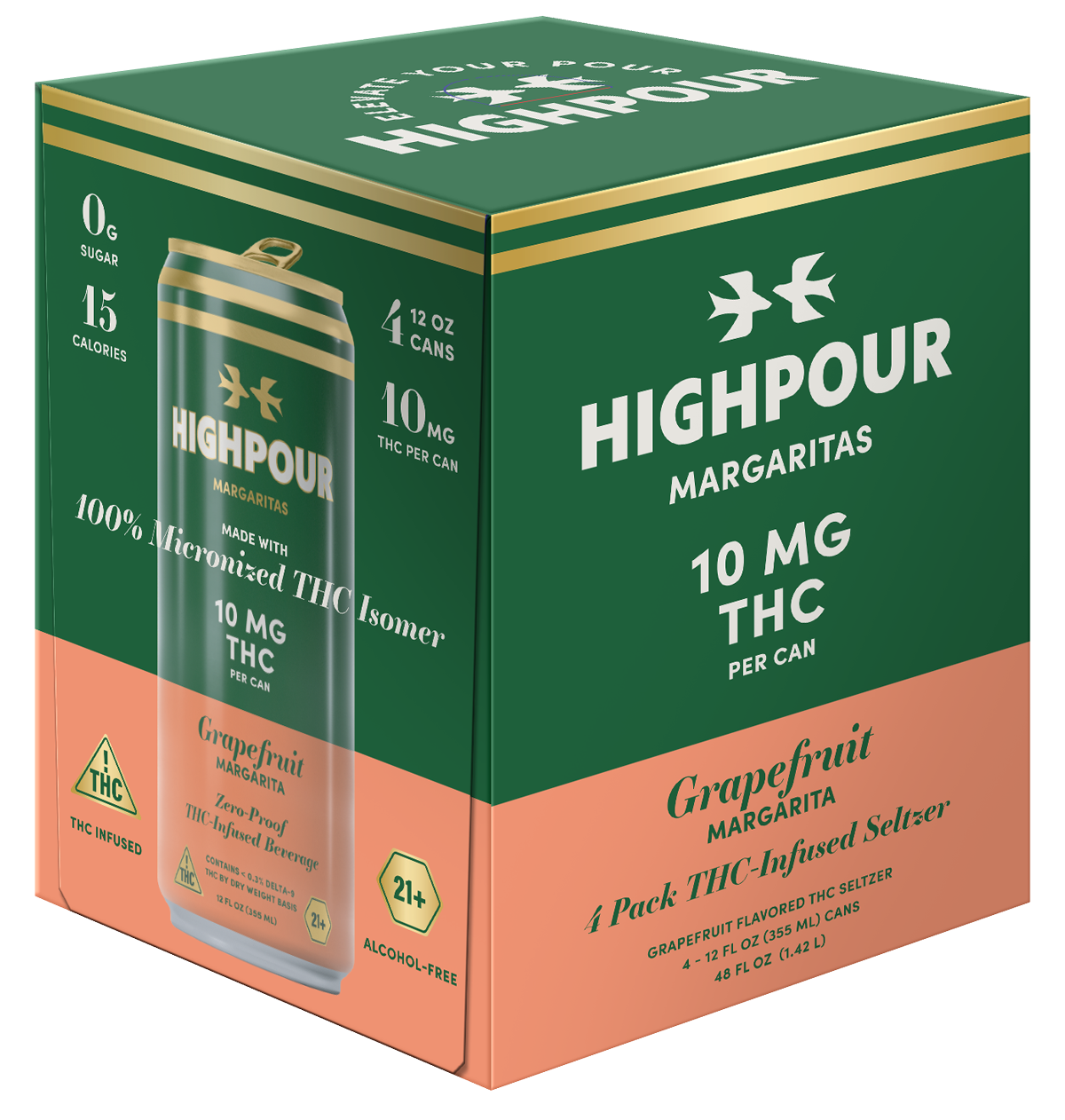 Highpour Grapefruit Margarita (10mg THC)