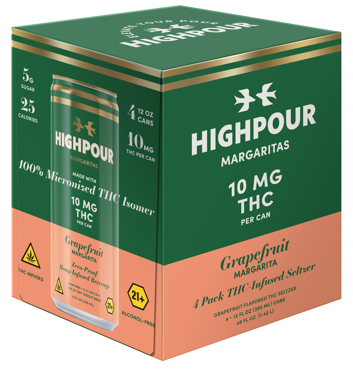 Highpour Grapefruit Margarita (10mg THC)