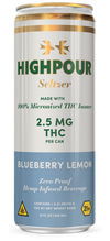 Highpour Blueberry Lemon Seltzer (2.5mg THC)