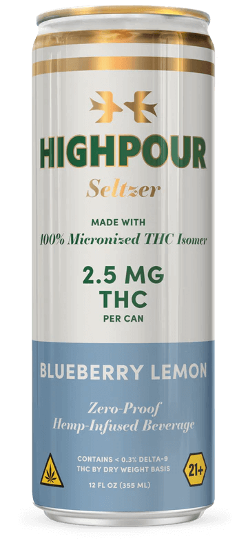 Highpour Blueberry Lemon Seltzer (2.5mg THC)