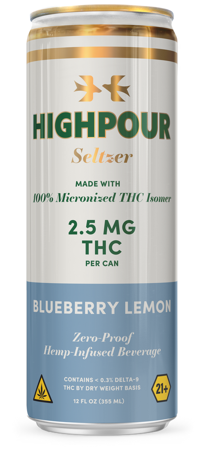 Highpour Blueberry Lemon Seltzer (2.5mg THC)