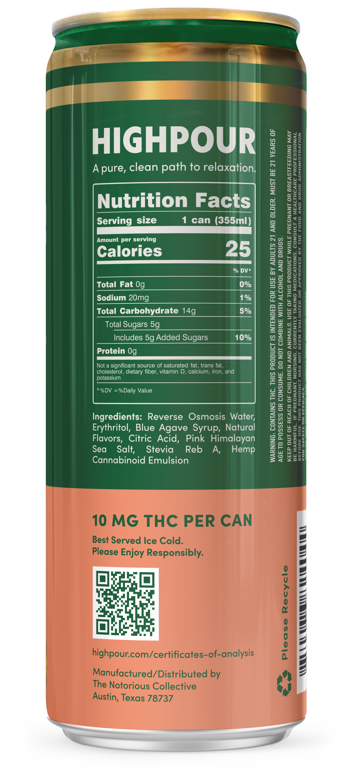 Highpour Grapefruit Margarita (10mg THC)