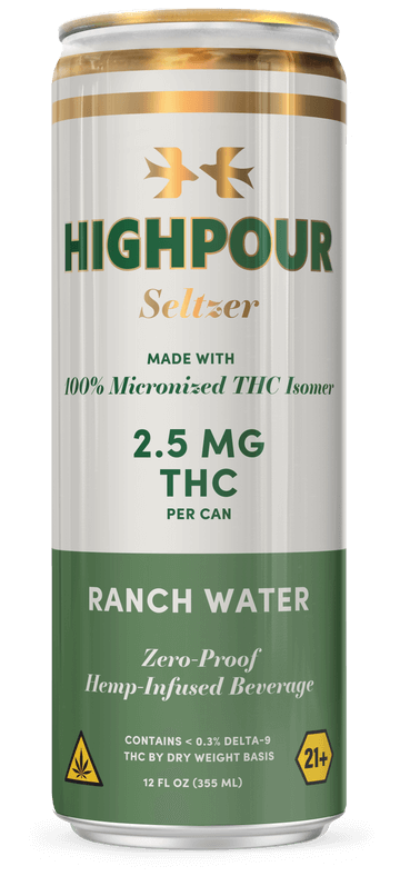 Highpour Ranch Water Seltzer (2.5mg THC)