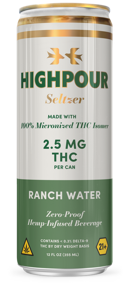 Highpour Ranch Water Seltzer (2.5mg THC)