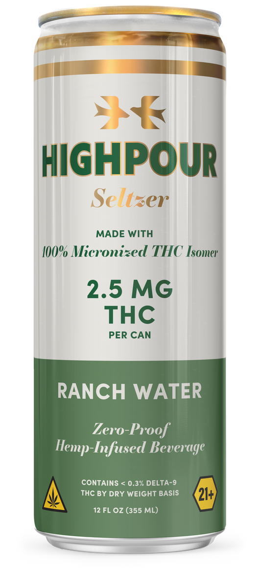 Highpour Ranch Water Seltzer (2.5mg THC)