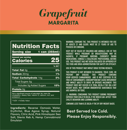 Highpour Grapefruit Margarita (10mg THC)