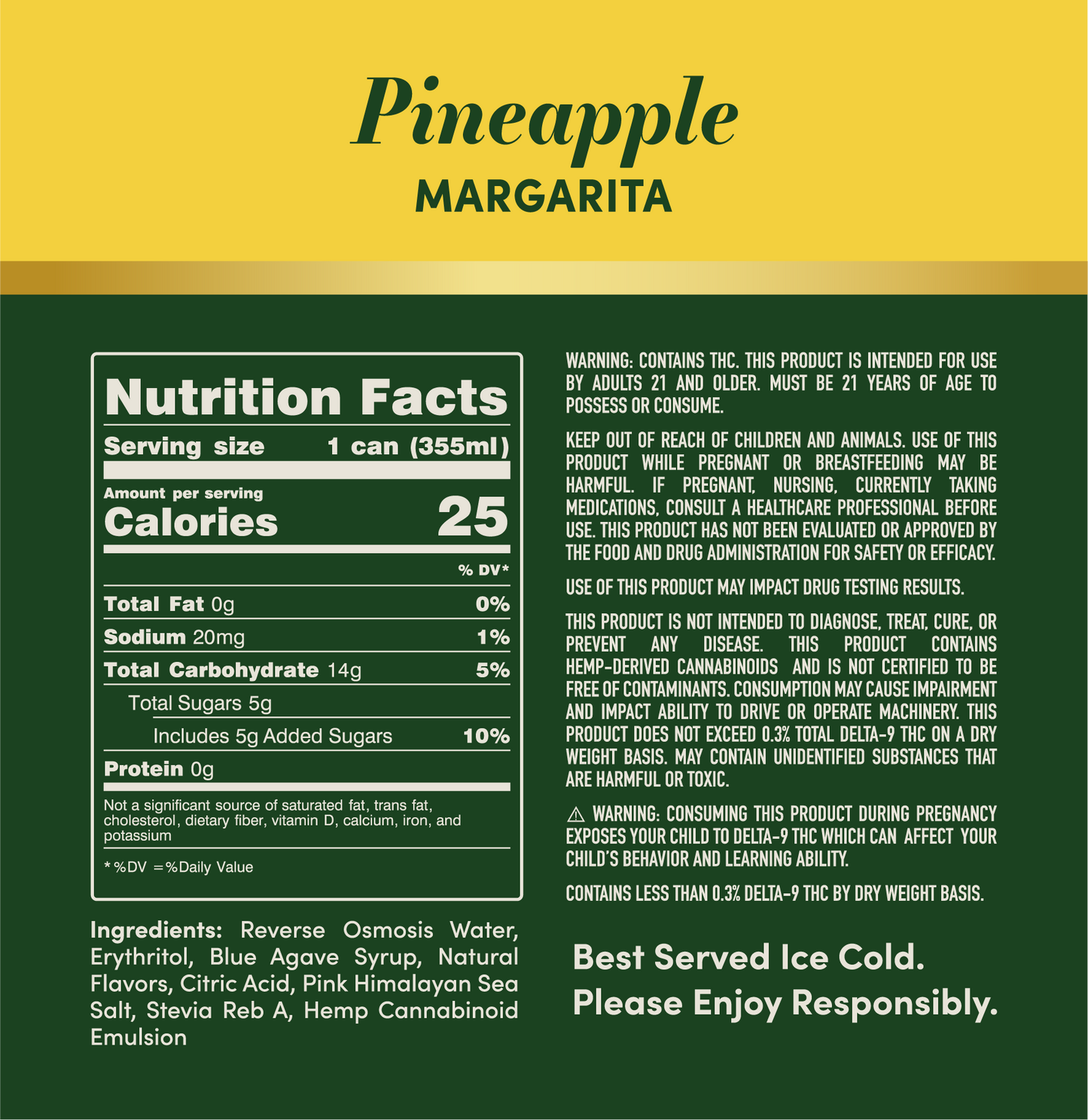 Highpour Pineapple Margarita (10mg THC)