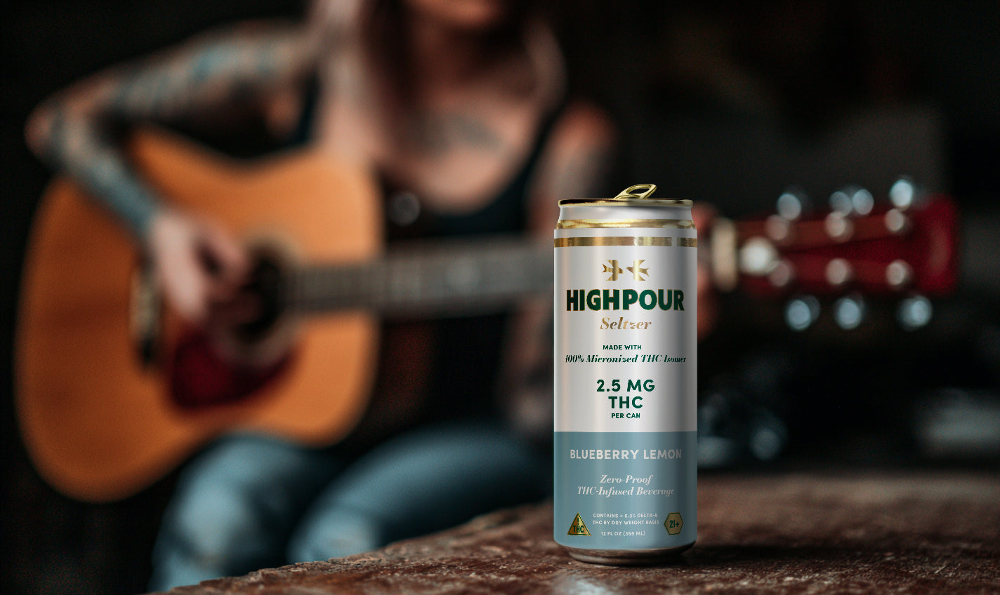 Highpour Blueberry Lemon Seltzer (2.5mg THC)