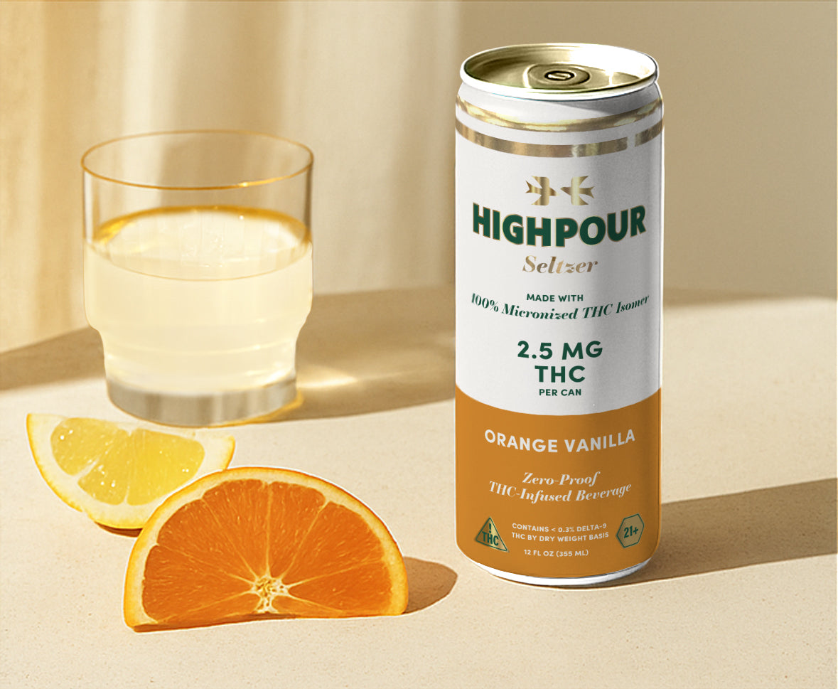 Highpour Orange Vanilla Seltzer (2.5mg THC)